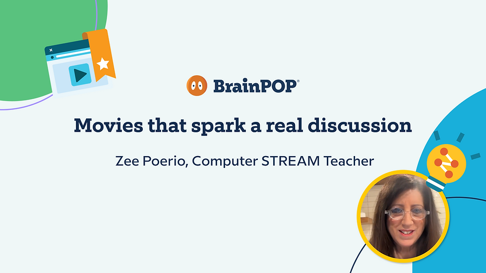 Video thumbnail. Movies that spark a real discussion, Zee Poerio, Computer STREAM Teacher